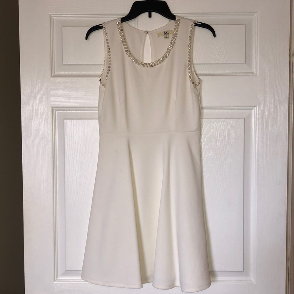 White bridal shower dress